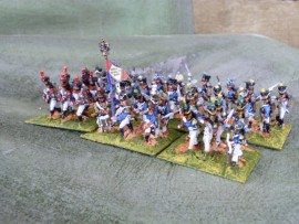 25/BP064 - French Line Infantry Advancing in Campaign Dress