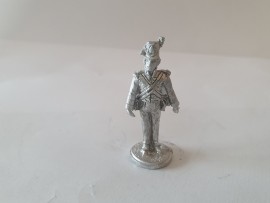 HIN30/F12  British Foot Artillery Gunner in Belgic Shako at Attention