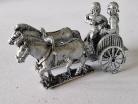 25/AC14 - 2 Horse Chariot and Crew ( Wicker Sides)